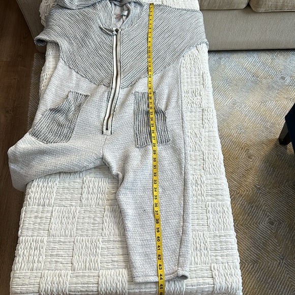 Free People Beach Brand Grey Onesie Hoodie - Picture 10 of 13